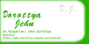 dorottya jehn business card